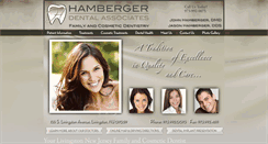 Desktop Screenshot of hambergerdentalassociates.com