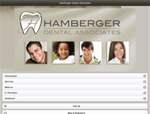 Tablet Screenshot of hambergerdentalassociates.com